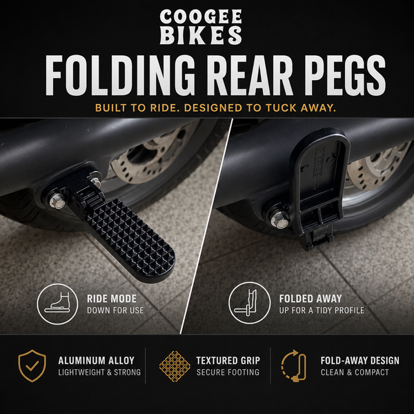 Coogee Bikes Folding Rear Pegs